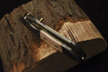 Load image into Gallery viewer, Custom Handmade Damascus Folding/Pocket Knife With Bone Handle