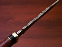 Load image into Gallery viewer, HS-524 Custom Handmade Damascus Hunting Knife Blade With Natural Wood Handle
