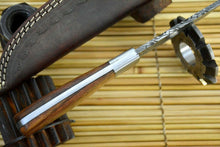 Load image into Gallery viewer, HS-843 Custom Handmade Damascus Steel Skinner Knife Handmade With Walnut Handle