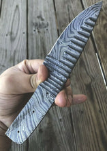 Load image into Gallery viewer, HS-462 Custom Handmade Damascus Hunting Blank Blade Knife - Overal 8 inch