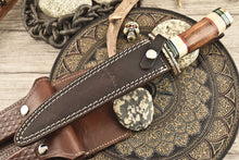 Load image into Gallery viewer, HS-532 Custom Handmade Damascus Fillet Fish Knife With Wood Handle