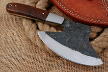 Load image into Gallery viewer, HS-1062 | 8.0'' Custom Handmade High Carbon Mini Axe Knife With Wood Handle