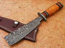 Load image into Gallery viewer, HS -540 Custom Handmade Damascus Hunting Knife With Colored Bone Handle