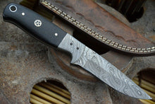 Load image into Gallery viewer, HS-847 Custom Handmade Damascus Skinner Knife With G-10 Micarta Handle