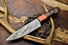 Load image into Gallery viewer, Hand Made Damascus Steel Blade Chef Kitchen Full Tang Knife | Hard Wood