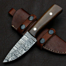 Load image into Gallery viewer, HS-575 CUSTOM HAND FORGED DAMASCUS STEEL HUNTING SKINNER KNIFE
