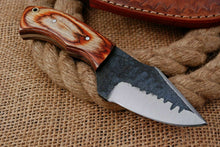 Load image into Gallery viewer, HS-750 6.0'' Custom Handmade High Carbon Mini Skinner Knife With Hard Wood Handle