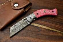 Load image into Gallery viewer, HS-1136 Custom Handmade Damascus Steel Blade Liner-Lock Pocket Folding Knife| CORIAN