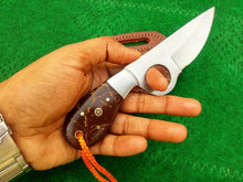 Load image into Gallery viewer, HS-986 Cowboy Knife Custom Handmade USA index Finger Tool Steel Skinner Knife