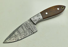 Load image into Gallery viewer, HS-586 8" Custom Handmade Damascus Steel Hunting Skinner knife With Rose Wood Handle