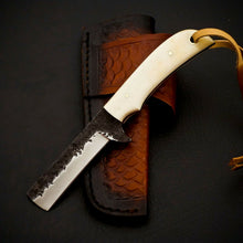Load image into Gallery viewer, HS-960 '' Custom Hand Forged 6.5" Carbon Steel Full Tang Cowboy Bull Cutter Knife