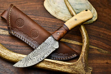 Load image into Gallery viewer, HS-605 Handmade Damascus Skinning Blade Camping Full Tang Knife