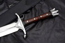 Load image into Gallery viewer, HS-1089 | 30" BEAUTIFUL CUSTOM HANDMADE D2 TOOL STEEL HUNTING SWORD WITH SHEATH