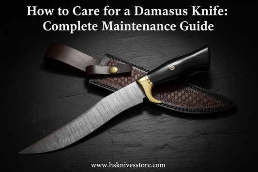 How to Care for a Damascus Knife - Complete Maintenance Guide - HS Knives Store
