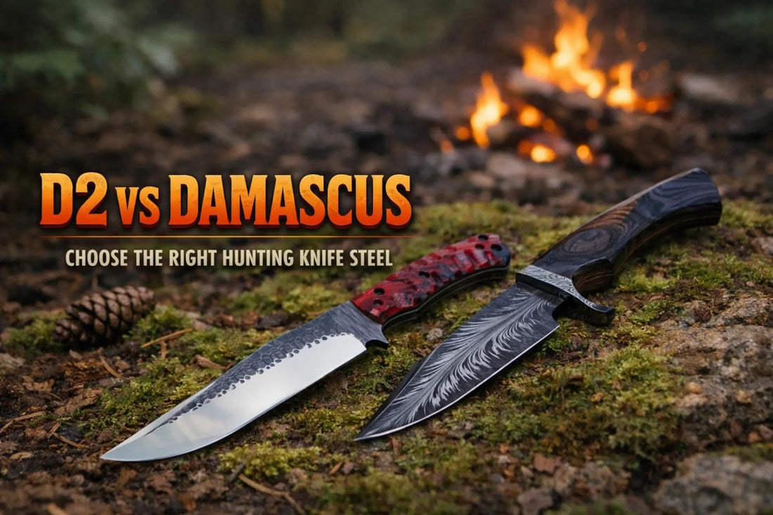 Best Steel for Hunting Knives – D2 vs Damascus