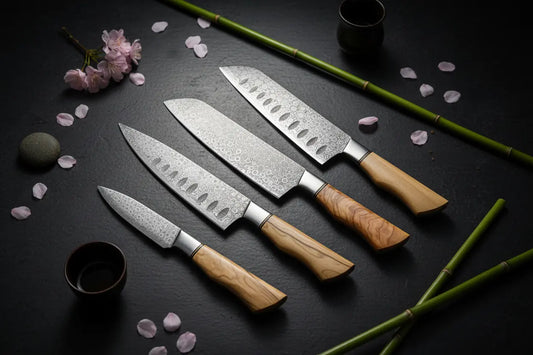 Japanese Damascus Kitchen Knife Set: The Art of Precision Cutting HS Knives Store