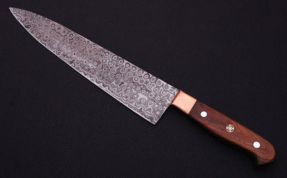 HS-459  Custom Handmade Damascus Kitchen/Chef Knife - Wood Handle - Best Price