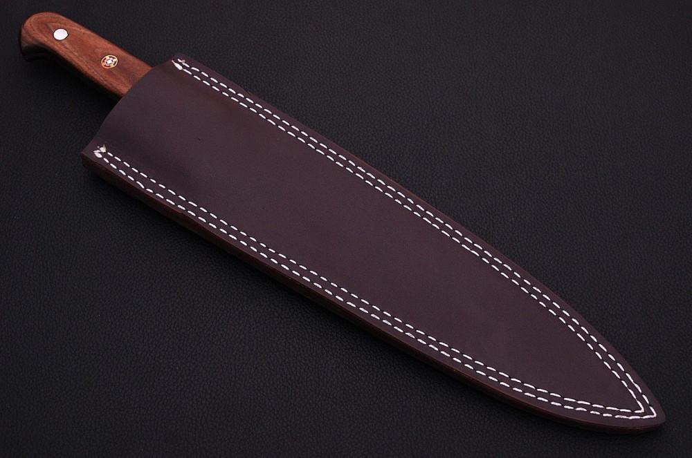 HS-459  Custom Handmade Damascus Kitchen/Chef Knife - Wood Handle - Best Price
