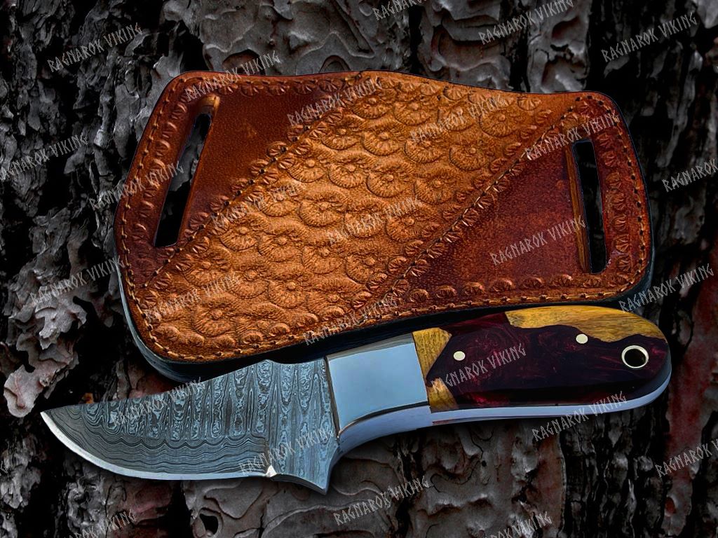 Cowboy Damascus Knife 