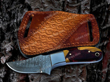 Load image into Gallery viewer, Cowboy Damascus Knife 
