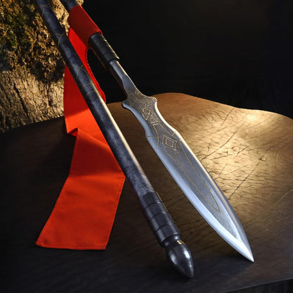 Draupnir Spear of Kratos 5.51lb, Handmade GoW Replica for Display & Cosplay