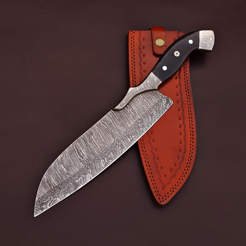 HS-451  Custom Nice Handmade Damascus Kitchen/Chef Knife - Micarta Handle - Best Price