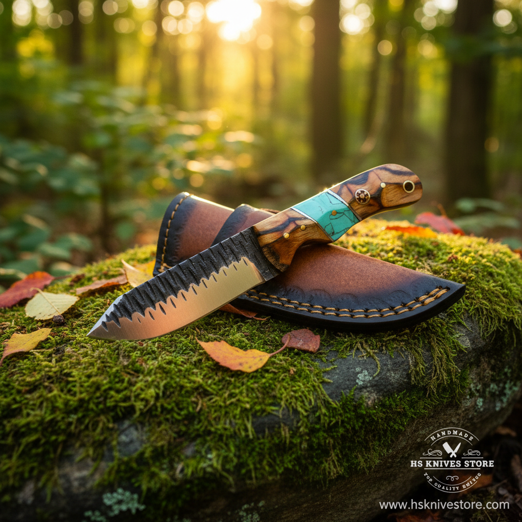 carbon-steel-skinner-knife-outdoor-rocks