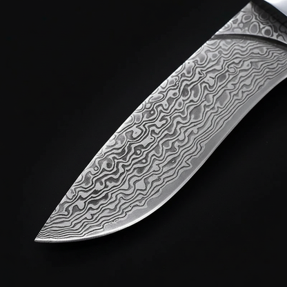 damascus-hunting-knife-blade-macro-wave-pattern