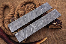 Load image into Gallery viewer, HS-1106 Handcrafted 10-Inch Damascus Steel Billets, Set of 2, Offering Twist Patterns for Inspired Knife Creations
