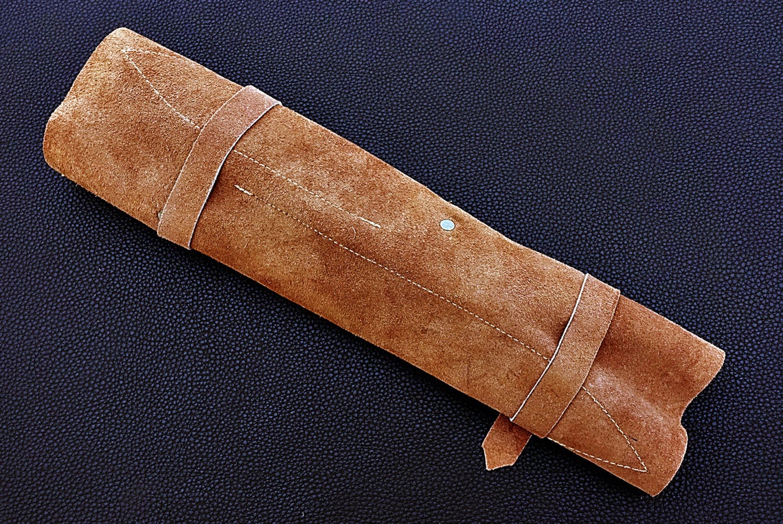 HS-164 Custom Handmade Damascus Five Pecs Kitchen/Chef Knives Set- Hard Wood Handle - Best Price