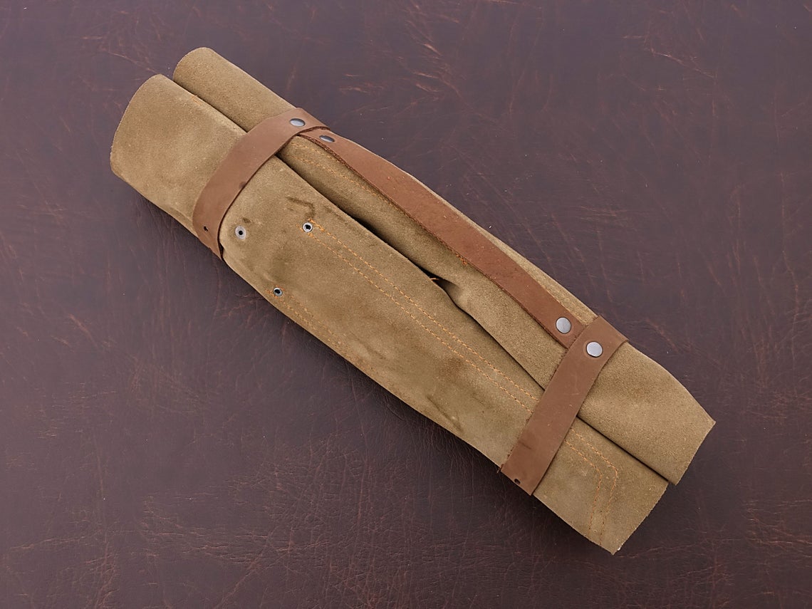 HS-167 Custom Handmade Damascus Five Pecs Kitchen/Chef Knives Set-  Rose Wood Handle - Best Price