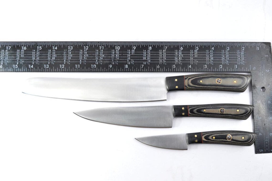 Handmade J2 Steel Chef Knife Set – 6 Pieces | Micarta Handle | HS-118