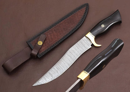 Handmade Damascus Hunting Knife 