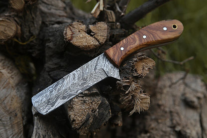 Damascus EDC Bull Cutter Knife – 4 Handle Options | HS-979