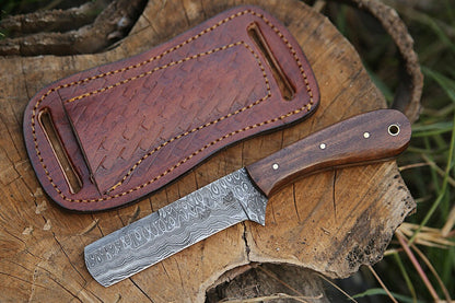 Damascus EDC Bull Cutter Knife – 4 Handle Options | HS-979