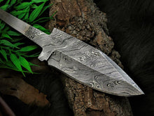 Load image into Gallery viewer, HS-1105 Lot of 2 Damascus Blade, Damascus Blank Blade, Damascus Blade Twist Pattern Best Quality Blank Blade
