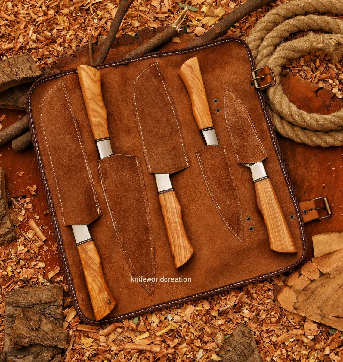 Leather Roll Kit for chef set 