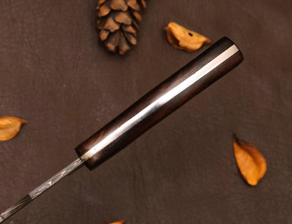 Damascus Hunting Knife – Wood Handle | HS-355