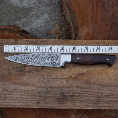 HS-217 Custom Handmade Damascus Kitchen-Chef Knives Set Lot Of 5 Pecs With Wood Handle
