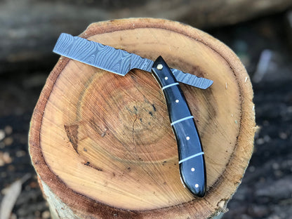 HS-1127 " Custom handmade Damascus steel shaving razor very high sharp gift for him gift for Dad
