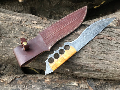 HS-396 | Custom Handmade Damascus Hunting knife High Quality knife Best Top Rated Knife