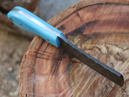 HS-998 Custom Handmade Damascus bull cutter knife Resin handle ‘gift for husband gift for boyfriend