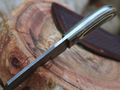 HS-996 Custom handmade Damascus Cowboy bull cutter knife hard wood handle gift for boyfriend gift for husband