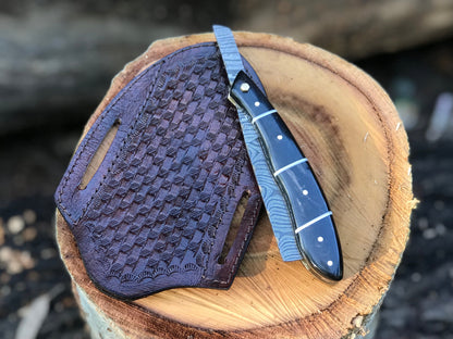 HS-1127 " Custom handmade Damascus steel shaving razor very high sharp gift for him gift for Dad