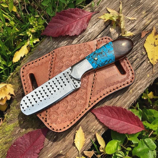 rasp-file-steel-bull-cutter-knife-flat-lay-rustic-wood-leather-sheath