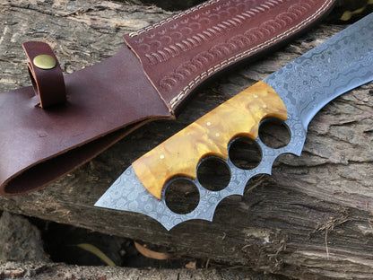 HS-396 | Custom Handmade Damascus Hunting knife High Quality knife Best Top Rated Knife