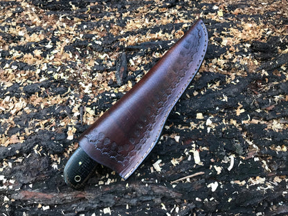 HS-591 Custom handmade Damascus gut hook hunting skinning knife best gift for him