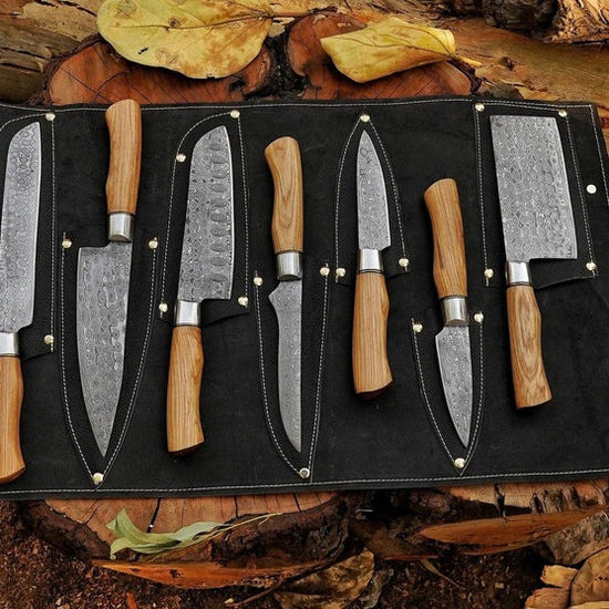 7 pecs kitchen knives set 