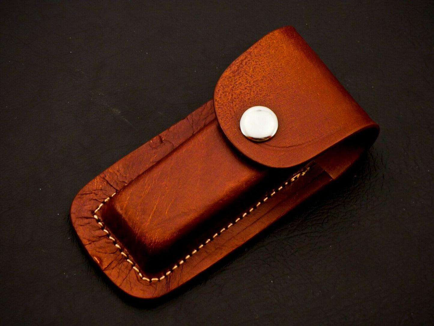 HS-1110 Custom Hand Forged Damascus Steel Back Lock Resin Handle Knife