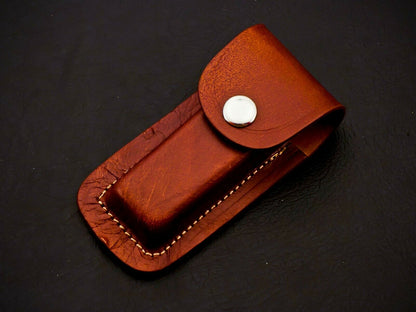 Damascus Steel Back Lock Folding Knife – Micarta Handle | HS-1112